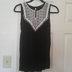 Black and white tank.